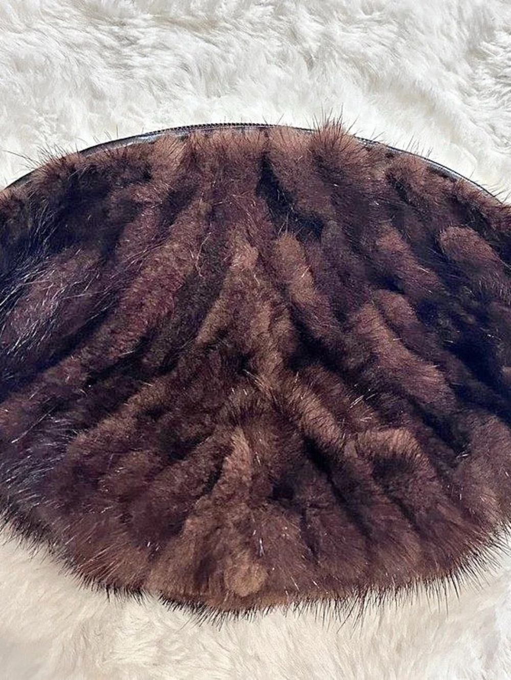 Paolo Masi Brown Fur Clutch